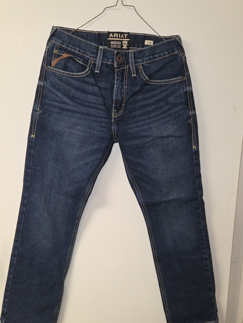 Ariat Men's M8 Slim Leg Jeans in Dark Indigo